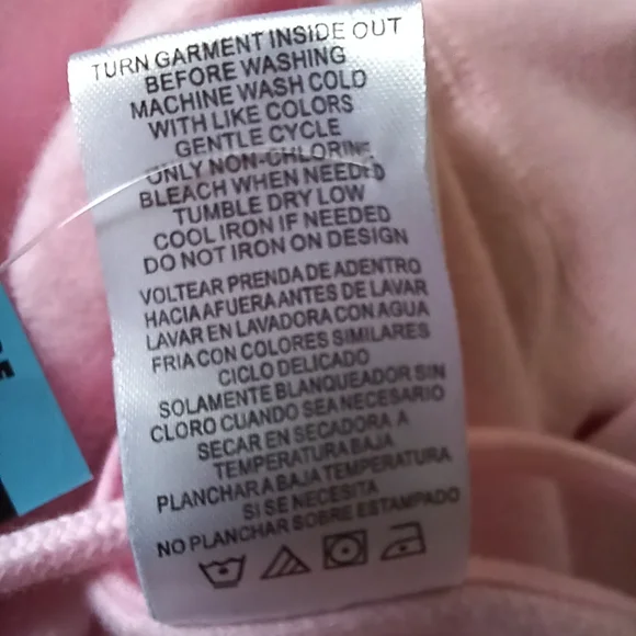 PEANUTS Snoopy Full Zip Hoodie Woodstock Embroidered Sweatshirt Pink Size L NEW - Picture 13 of 16